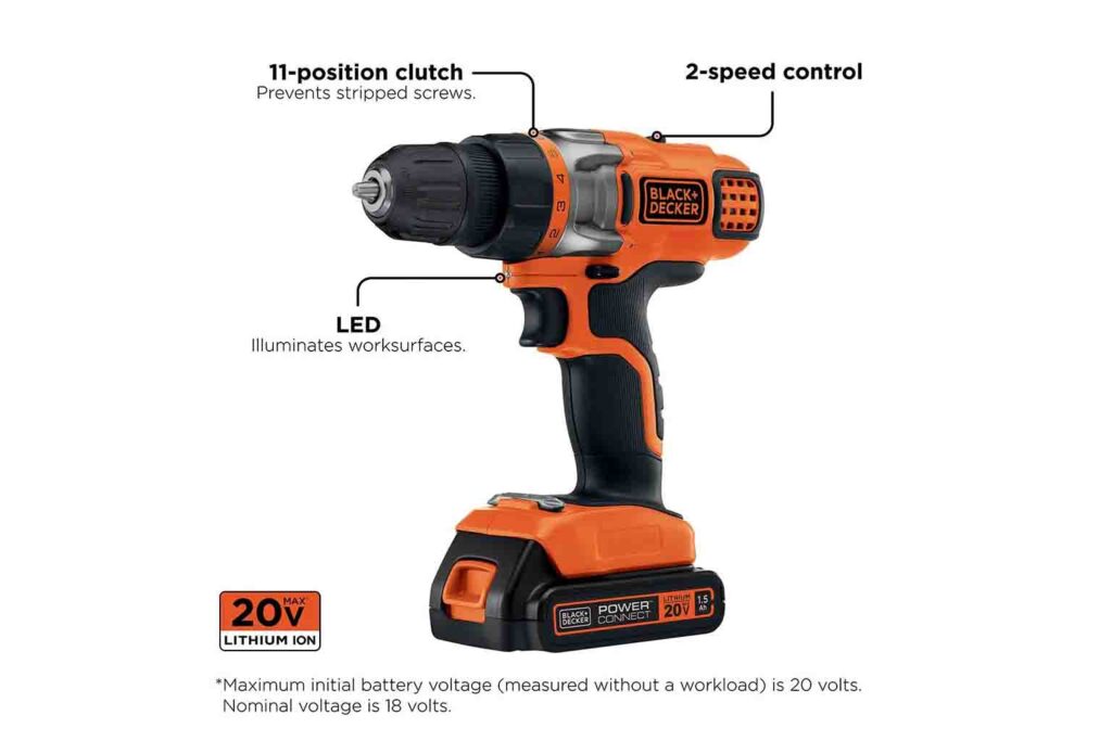 Black + Decker Cordless Drill